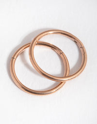 Rose Gold Surgical Steel Fine 8mm Sleeper Earrings - link has visual effect only