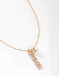 Gold Strength Moonstone Necklace - link has visual effect only