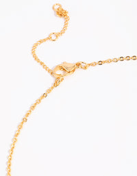 Gold Plated 45cm Cross Necklace - link has visual effect only