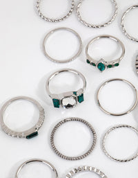 Silver Royal Green Ring 24-Pack - link has visual effect only