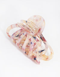 Acetate Pink Marble Wide Clip - link has visual effect only