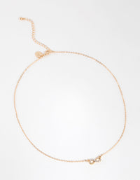 Gold Diamante Infinity Necklace - link has visual effect only