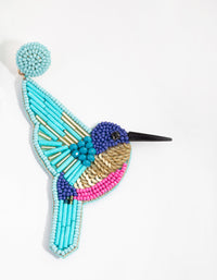 Beaded Sequin Bird Drop Earrings - link has visual effect only