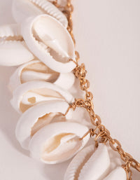 Gold Cowrie Shell Necklace - link has visual effect only