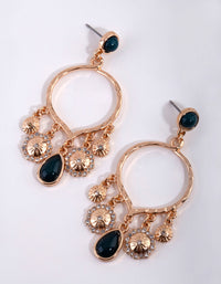 Gold Enamel Star Drop Earrings - link has visual effect only