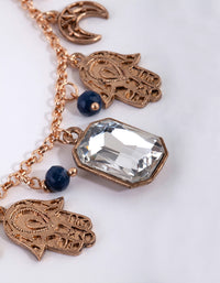 Gold Hamsa Charm Necklace - link has visual effect only