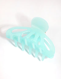 Aqua Round Acrylic Cut Out Claw - link has visual effect only