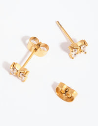 Gold Plated Surgical Steel Butterfly Stud Earrings - link has visual effect only