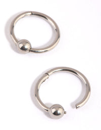 Surgical Steel Ball 8mm Sleeper Earrings - link has visual effect only