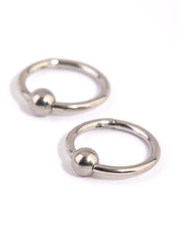 Surgical Steel Ball 8mm Sleeper Earrings - link has visual effect only