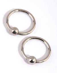 Surgical Steel Ball 8mm Sleeper Earrings - link has visual effect only