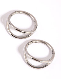 Surgical Steel Double Row Sleeper Earrings - link has visual effect only