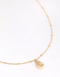 Gold Plated Dainty Oval Necklace - link has visual effect only