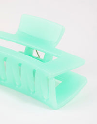 Rectangular Turquoise Acrylic Claw - link has visual effect only