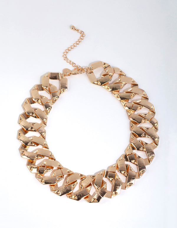 Gold Statement Chain Necklace