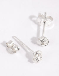 Sterling Silver Knot Stud Earrings - link has visual effect only