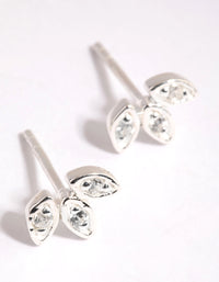 Sterling Silver Cubic Zirconia Mini Crawler Stud Earrings - link has visual effect only