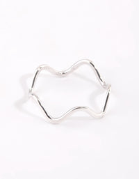 Sterling Silver Squiggle Ring - link has visual effect only