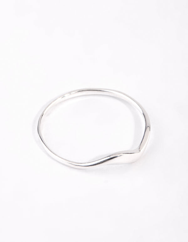 Sterling Silver Wave Ring