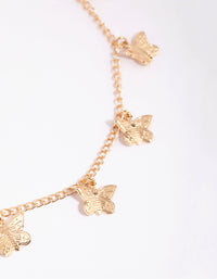 Gold Butterfly Chain Anklet - link has visual effect only