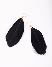 Gold Soft Fan Drop Earrings - link has visual effect only