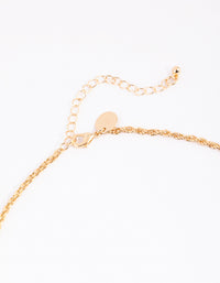 Gold Rope Chain Necklace - link has visual effect only