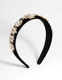 Black Diamante Headband - link has visual effect only