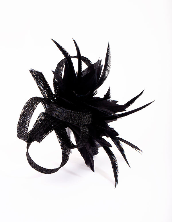 Black Feather Clip