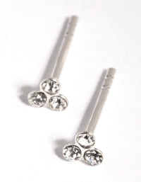 Sterling Silver Ball Stud & Huggie Earring Pack - link has visual effect only