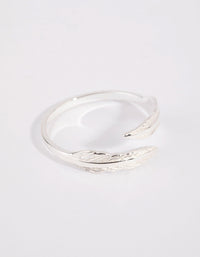 Sterling Silver Feather Wrap Ring - link has visual effect only