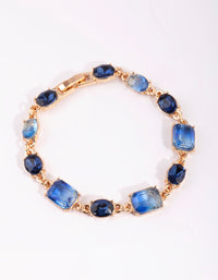 Blue Stone Bracelet - link has visual effect only