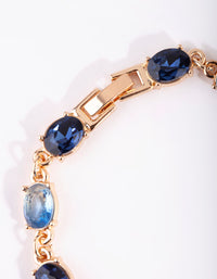 Blue Stone Bracelet - link has visual effect only