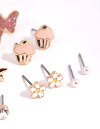 Kids Butterfly Stud Earring 6-Pack - link has visual effect only