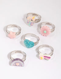 Kids Heart Ring 6-Pack - link has visual effect only