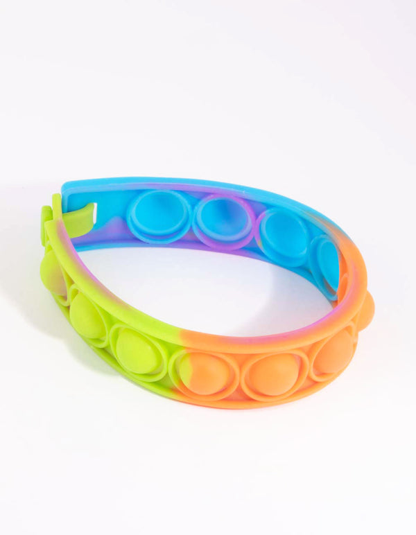 Kids Bright Ombre Silicone Bubble Bracelet