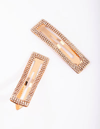 Gold Cup Chain Rectangular Clip Set - link has visual effect only