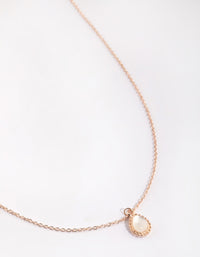 Rose Gold Teardrop Necklace - link has visual effect only