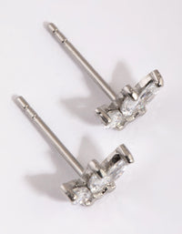 Surgical Steel Marquise Diamante Stud Earrings - link has visual effect only