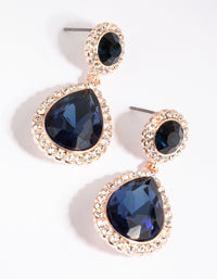 Navy Classic Teardrop Earrings - link has visual effect only