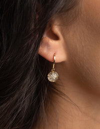 Gold Plated Star Huggie Hoop Earrings - link has visual effect only