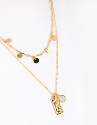 Gold Plated Charm Necklace - link has visual effect only