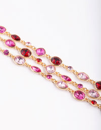 Gold Mixed Marquise Bracelet - link has visual effect only