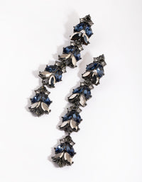 Gunmetal Navette Drop Earrings - link has visual effect only