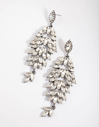 Gunmetal Navette Drop Earrings - link has visual effect only