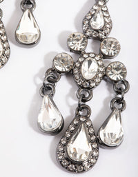 Gunmetal Vintage Chandelier Drop Earrings - link has visual effect only