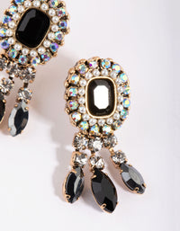 Gunmetal Vintage Drop Earrings - link has visual effect only