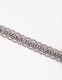 Gunmetal Diamante Choker - link has visual effect only