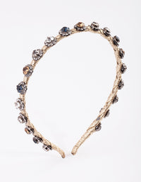 Thread Wrapped Diamante Headband - link has visual effect only