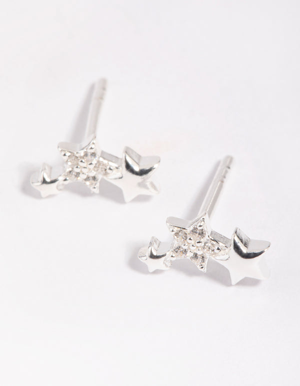 Sterling SIlver Star Stud Earrings