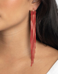 Red Waterfall Diamante Earrings - link has visual effect only